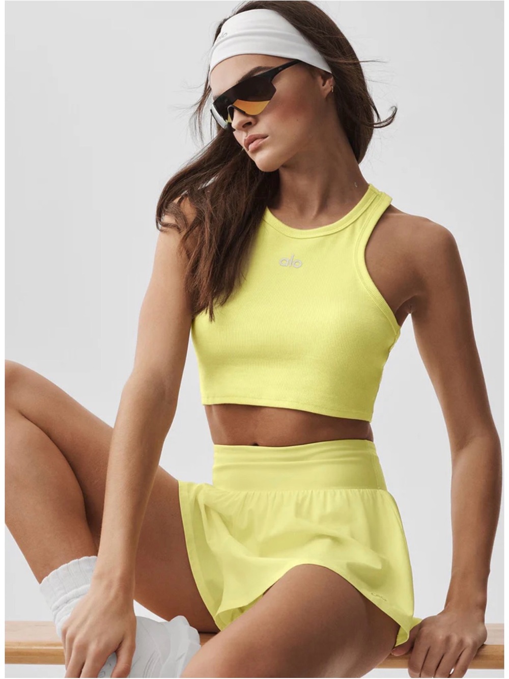 BEST SELLER Alo yoga aspire tank sunshine